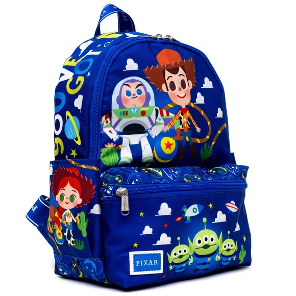 DisneyPixar Animation Toy Story Adventure Characters Buzz Woody Nylon Backpack - Picture 3 of 5